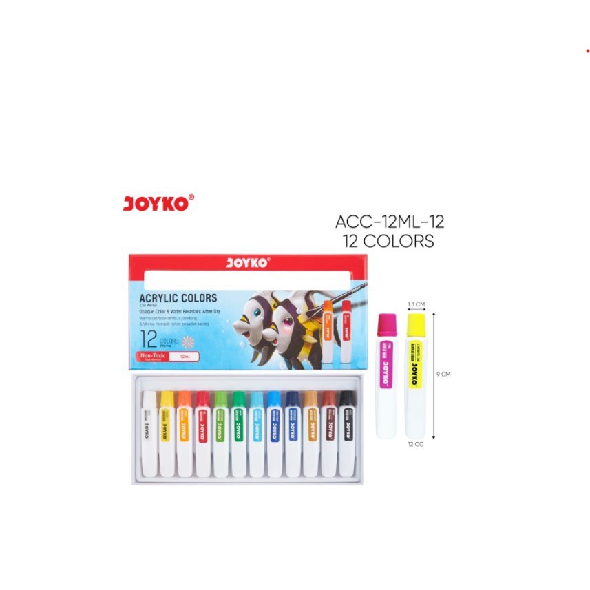 

Cat Akrilik Acrylic Color Joyko ACC-12ML