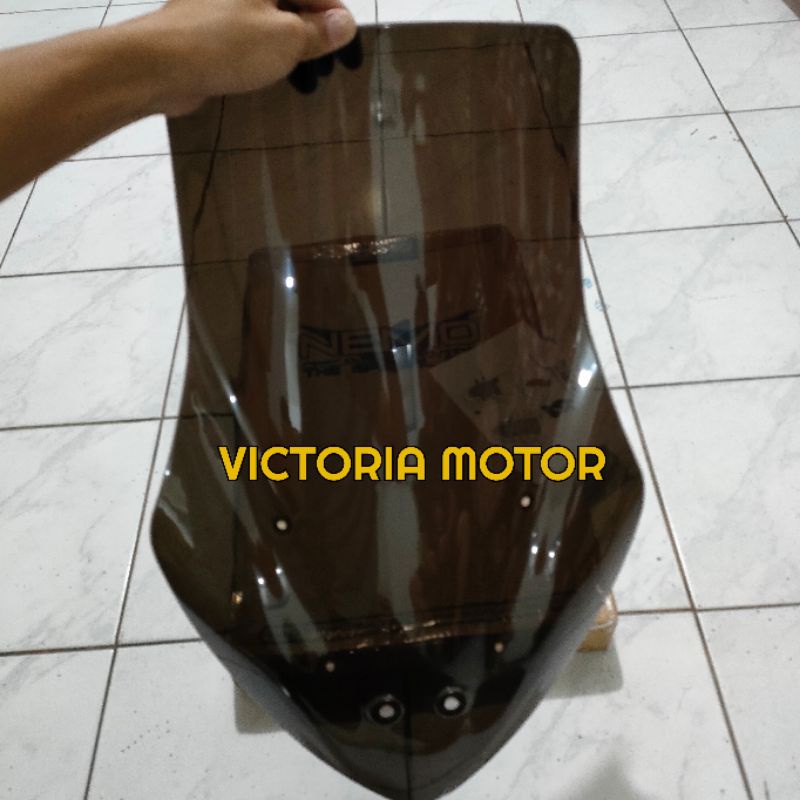 Windshield Tameng Nmax 2014-2019 Panjang Smoke Nemo