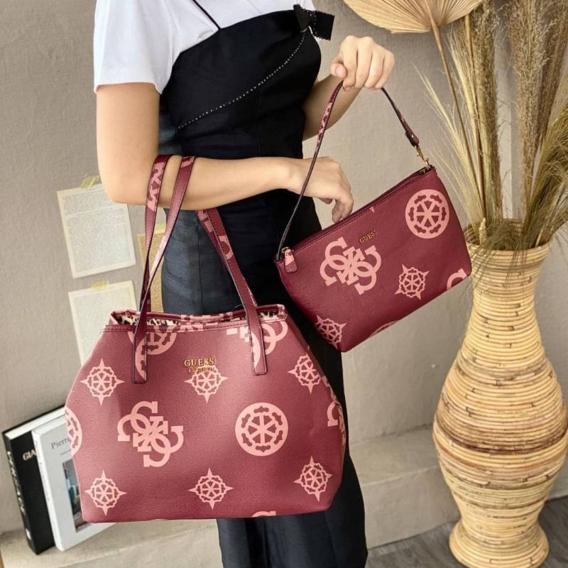 GUESSS Vikky 4G Peony Logo Shopper Bag