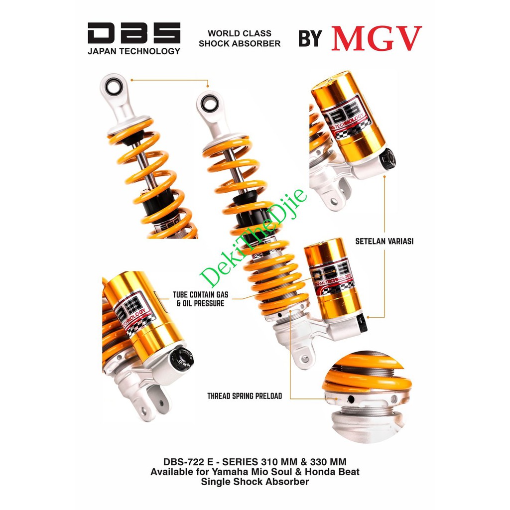 BARU Shock Shockbeker Shockbreaker DBS Tabung Eseries Vario 125 Vario