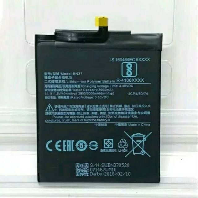 BATREI BATRE XIAOMI REDMI 6 6A BN37 ORIGINAL NEW