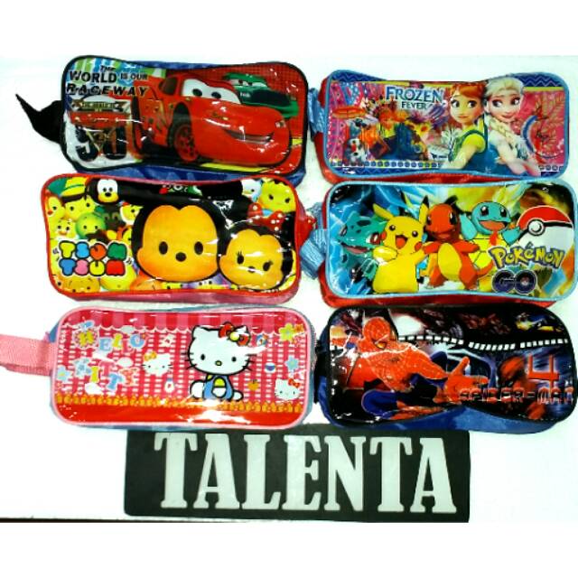 

Tempat Pensil Pencil Case Bahan Parasut Fancy