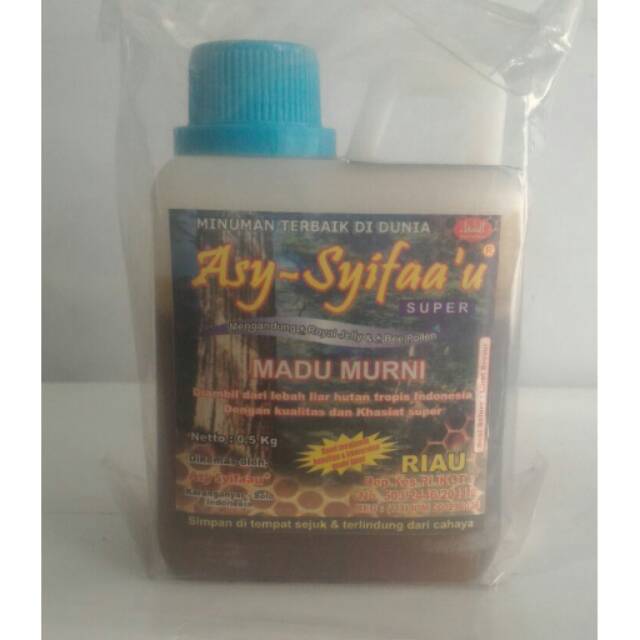 

MADU MURNI SUPER RIAU ASY-SHIFAA'U Isi 500 gr