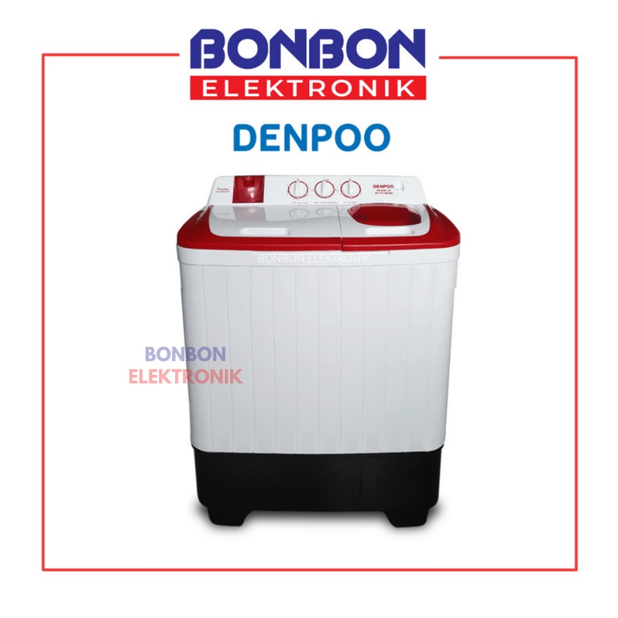 Denpoo Mesin Cuci 2 Tabung 8KG DW 8308 4 Pulsator