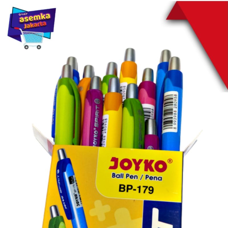 Ball Pen Pulpen Pena Joyko BP-179 Spirit 0.7 mm grosir 12pcs