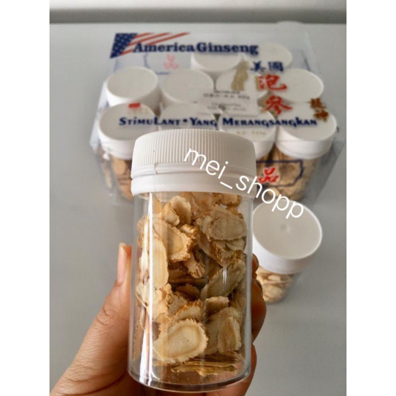 

GINSENG AMERIKA IRIS 25 GRAM PER BOTOL YONG SEM/XIYANGSEN 花旗参 西洋参
