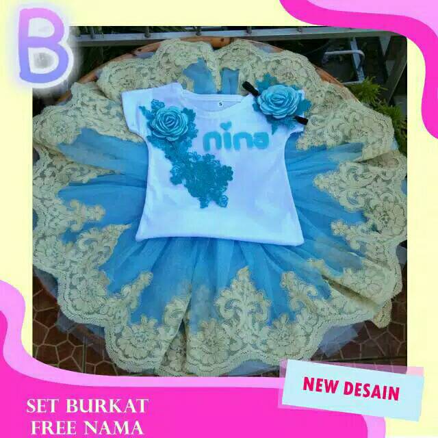 Set skirt tutu burkat