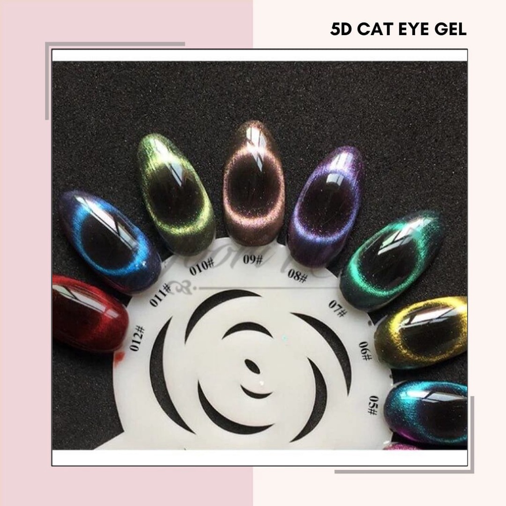 Cat Eye 5D gel  kutek cateye gel polish nail art 5D nailart