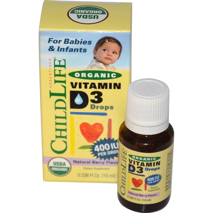 Childlife Child Life Organic Vitamin D3 Drops Berry Flavour 10 Ml