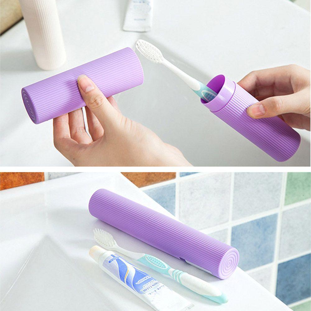 Solighter Wadah Tempat Sikat Gigi Odol Travel Portable Plastik