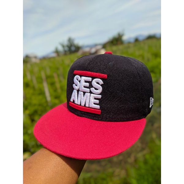 topi pria original branded snapback NEW ERA X SESAME STREET