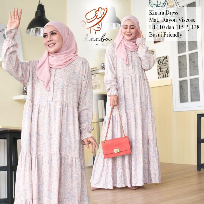 ADEBA - KINARA HOME DRESS REMPEL BAHAN RAYON