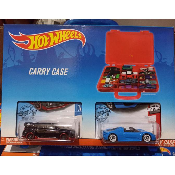 Hot Wheels Single Carry Case Car. Koper Mobil Mainan Anak - Paket Jakarta