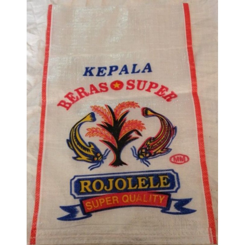 

karung beras lele super Transparant 10 kg(ini kemasan bukan beras )