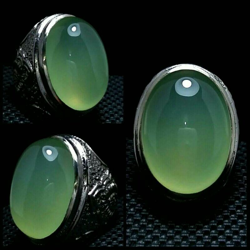 Batu Anggur ijo pupis anggur ijo melon asli chalcedony natural