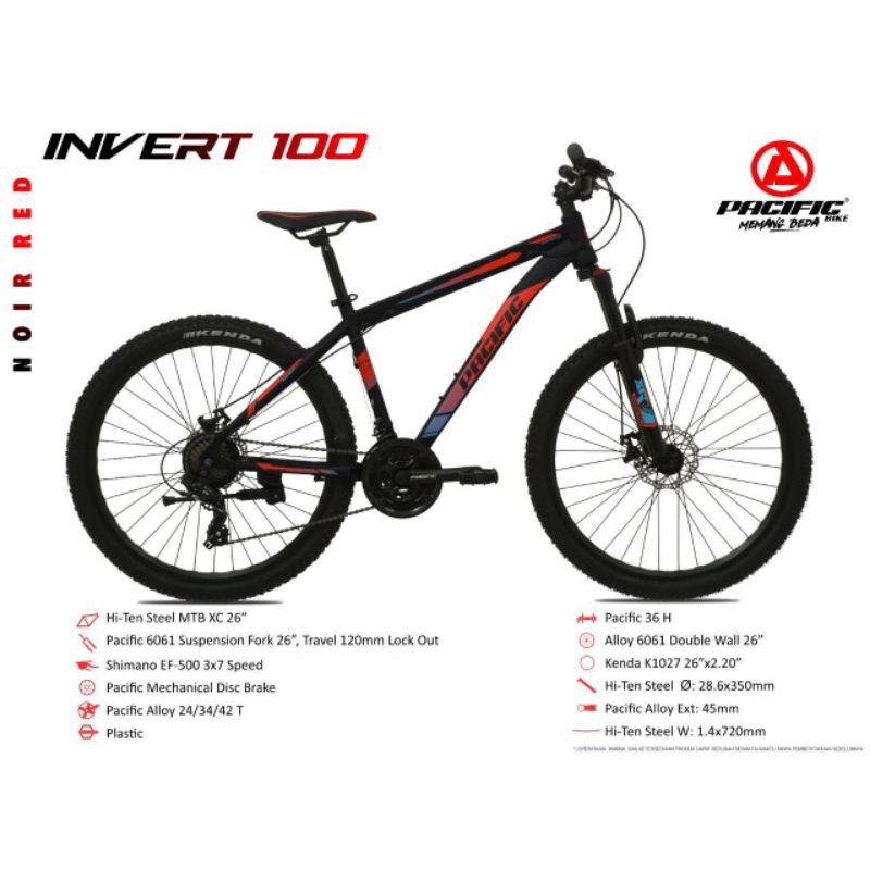 Sepeda MTB 26 Pacific Invert 100