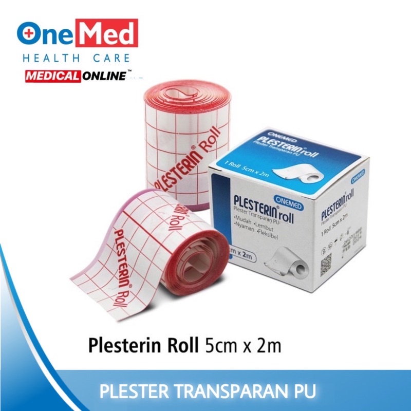 PLESTERIN ROLL PU ONEMED PLESTER TRANSPARAN LUKA MEDICALONLINE MEDICAL ONLINE