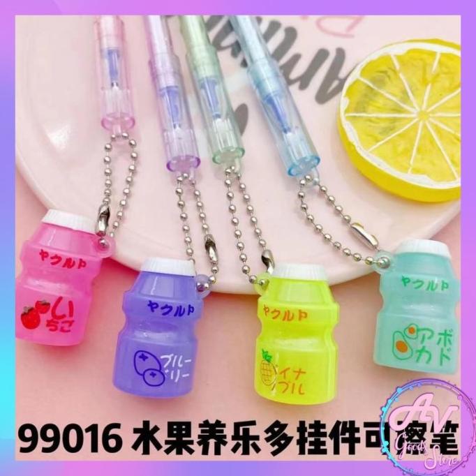 

] ballpoint + gantungan lucu / bolpen / pena / PULPEN GEL YAKULT 99016