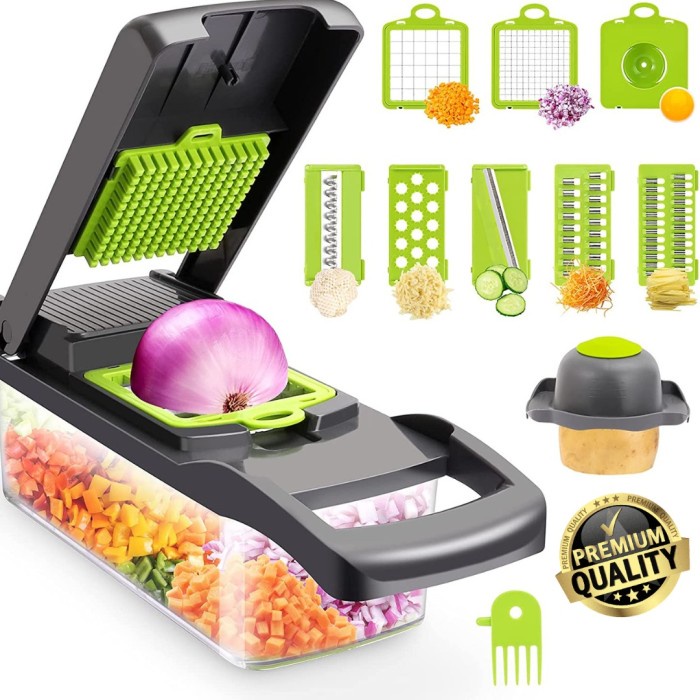 Parutan Serbaguna Sayur dan Buah Multifungsi 8 in 1 Pengiris Sayur Vegetable Fruit Slicer