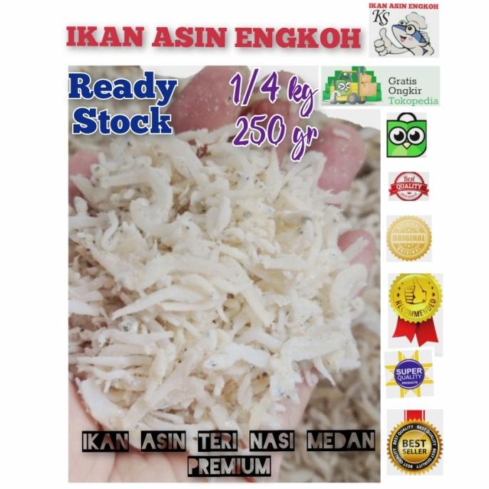

[COD] ikan asin teri nasi medan tawar premium 250gr [COD]