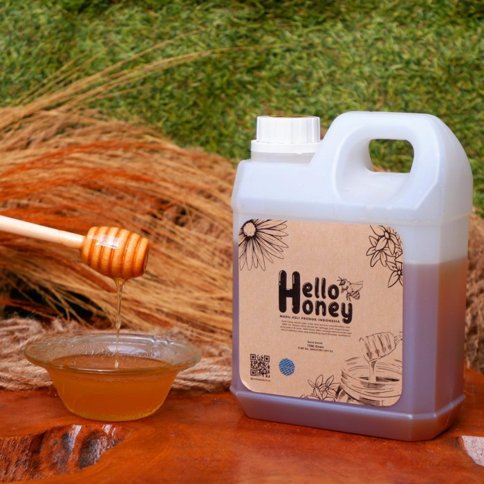 

MADU- HELLOHONEY MADU HUTAN ASLI ( MANIS 1KG ) 100% -MADU