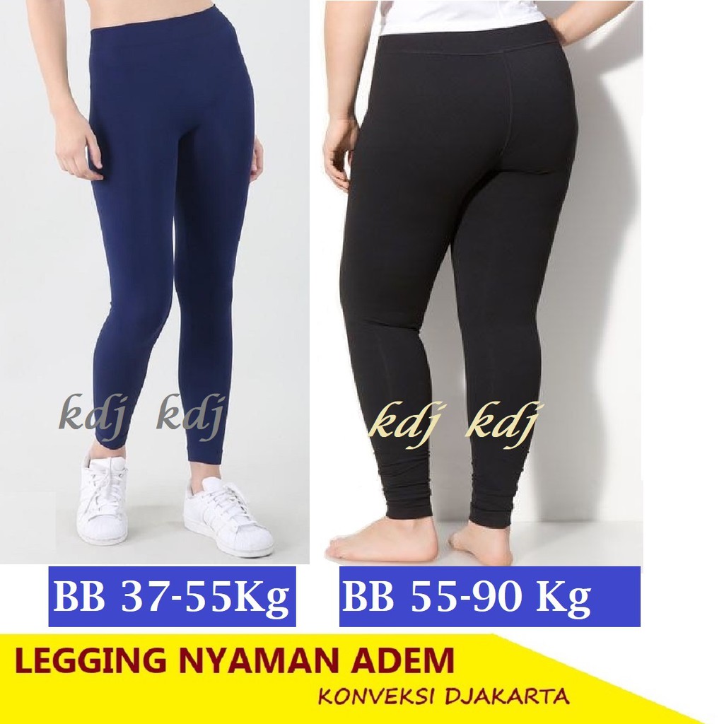 Celana Legging Panjang size S M L XL XXL XXXL Jumbo Super JUMBO Leging Lejing Wanita Panjang  Spandek Jersey fit strit ketat leggings