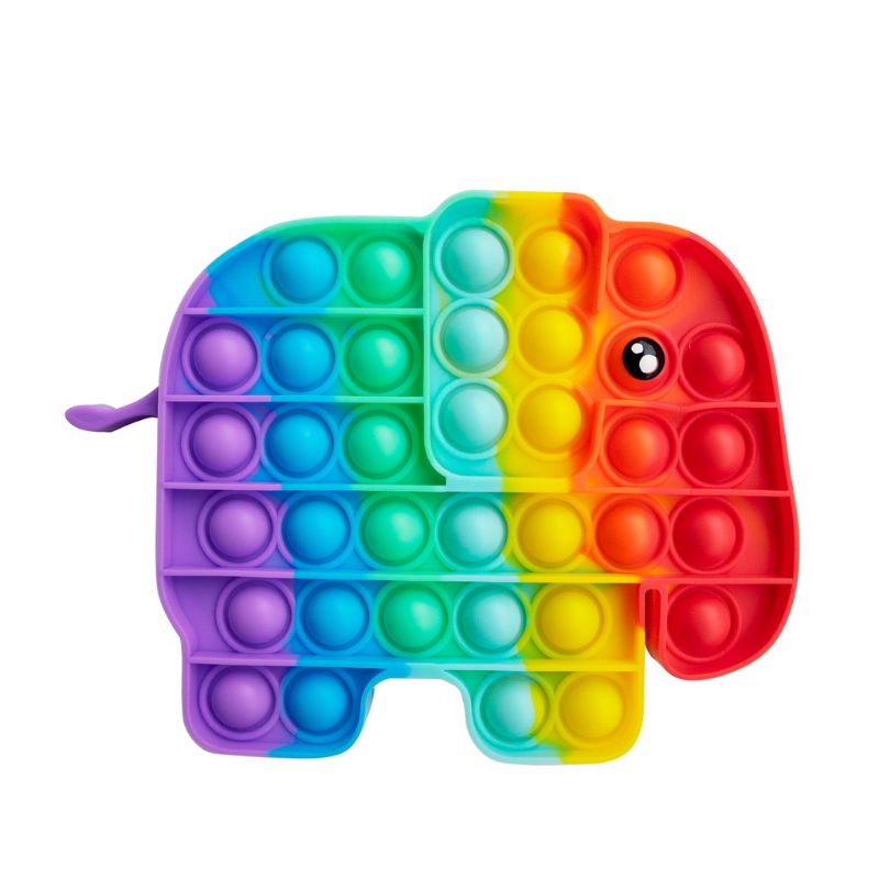 POP IT RAINBOW FIDGET TOYS Mainan Anak Edukasi Murah Pop Its Unicorn New Fidget Push Bubble Kids Kid-Gajah Besar Rainbow