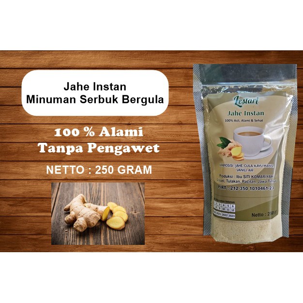 

Jahe Instan Lestari ( 250 Gram Tanpa Ampas )