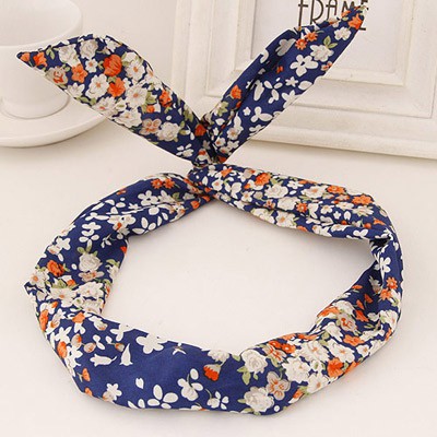 LRC Bando Sweet Flower Pattern Simple Design Fabric Hair band hair hoop