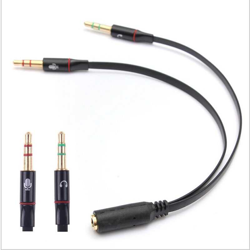 Splitter Audio Jack 3.5mm Female Dual 3.5mm Male (Mic+Hear) / Audio Sound System / Kabel Aux Audio Mobil To Rca / Sambungan Kabel Jack Plug Audio / Kabel Audio Aux Jack Mic Speaker / Kabel Jack Audio Hp Ke salon Gitar Elektrik / Jack Plug Headset Murah