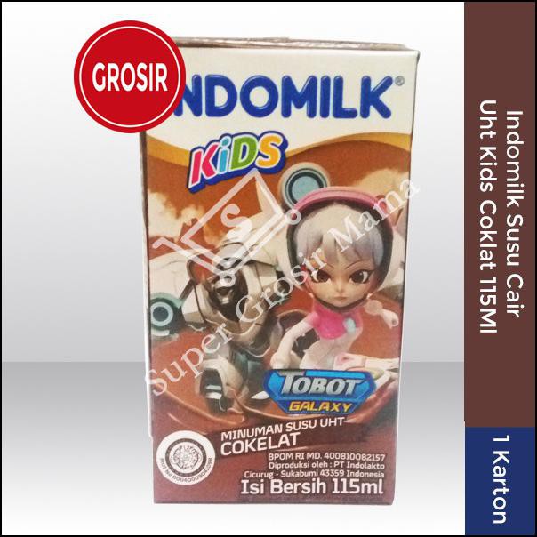 

INDOMILK SUSU CAIR UHT KIDS COKELAT 115ML 1 KARTON 40PCS GROSIR