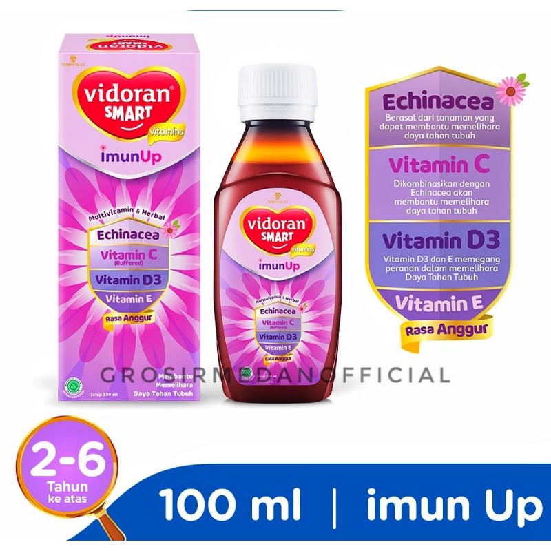 VIDORAN SMART IMUNUP - VITAMIN ANAK VIDORAN IMUN UP - BOOSTING DAY TAHAN TUBUH