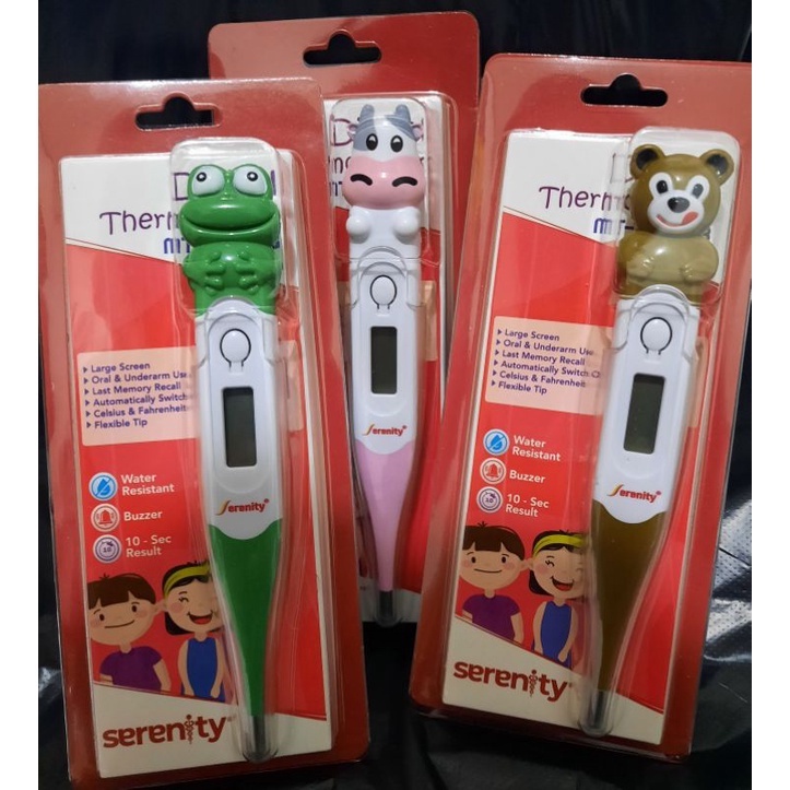 Thermometer 10 detik Deteksi Suhu Badan Serenity/ Termometer Digital Karakter Kartun Serenity