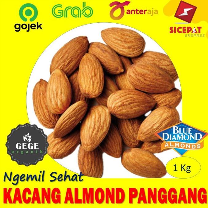 

Promo Awal tahun 1kg Kacang Almond Panggang Oven Roasted Kupas Tanpa Kulit Original Promo Awal tahun