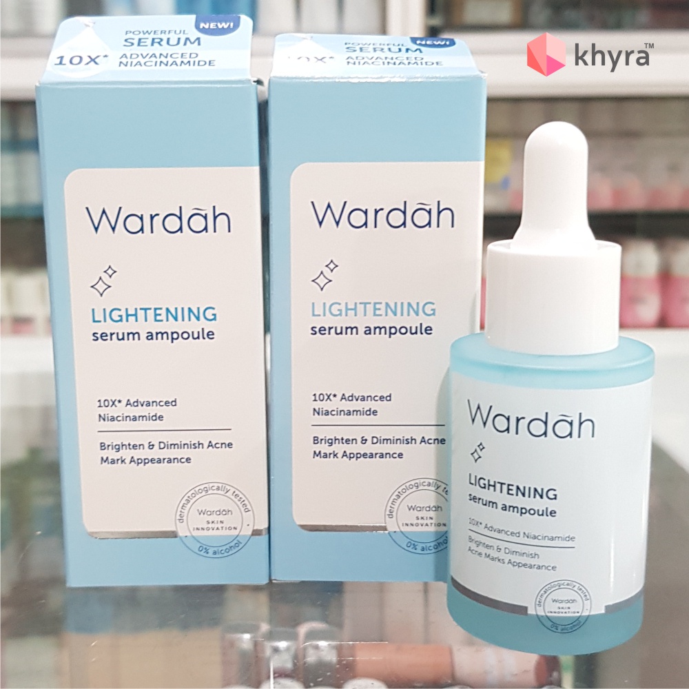 Wardah Lightening Serum Ampoule 5 ml dan 30 ml, Serum dengan 10X Advanced Niacinamide