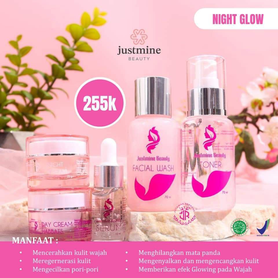 SKINCARE NIGHT GLOW JUSTMINE BEUTY ORIGINAL