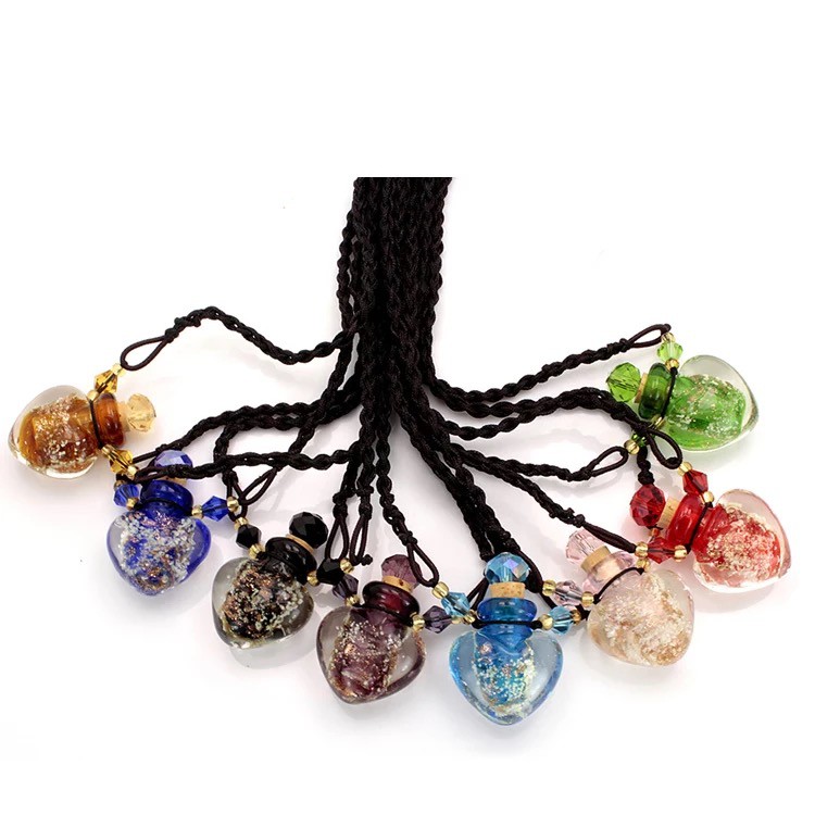 Love Glitter - Necklace Diffuser Essential Oils Perfume Aromatherapy Kalung Liontin