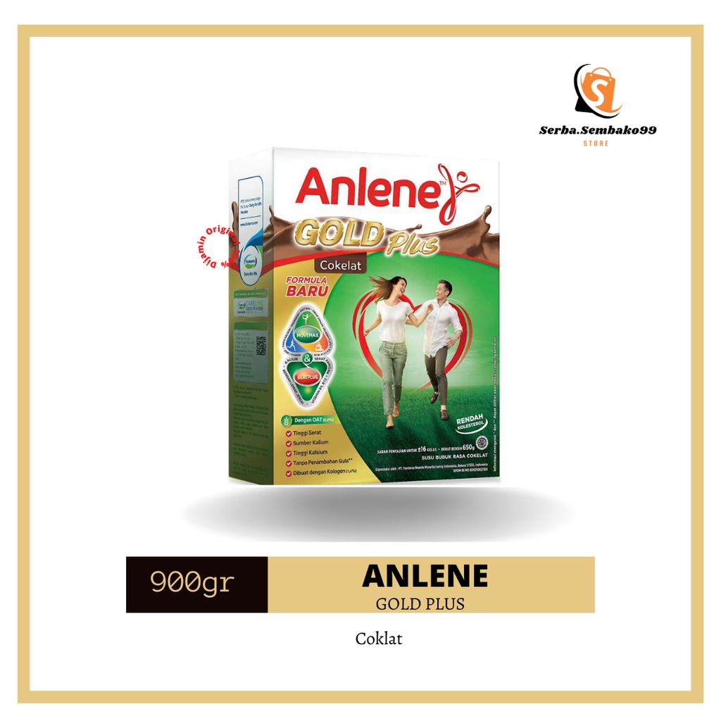 

Anlene Gold 5X Susu Bubuk Coklat 900g Original Susu Kalsium Orang Tua