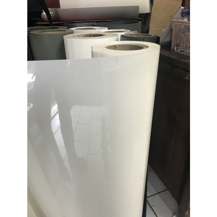 Prespan Mika Putih Susu 0.15mm s/d 0.50mm1meter / Mika Film Putih 0.15mm s/d 0.50mm/ Mika prespan pe