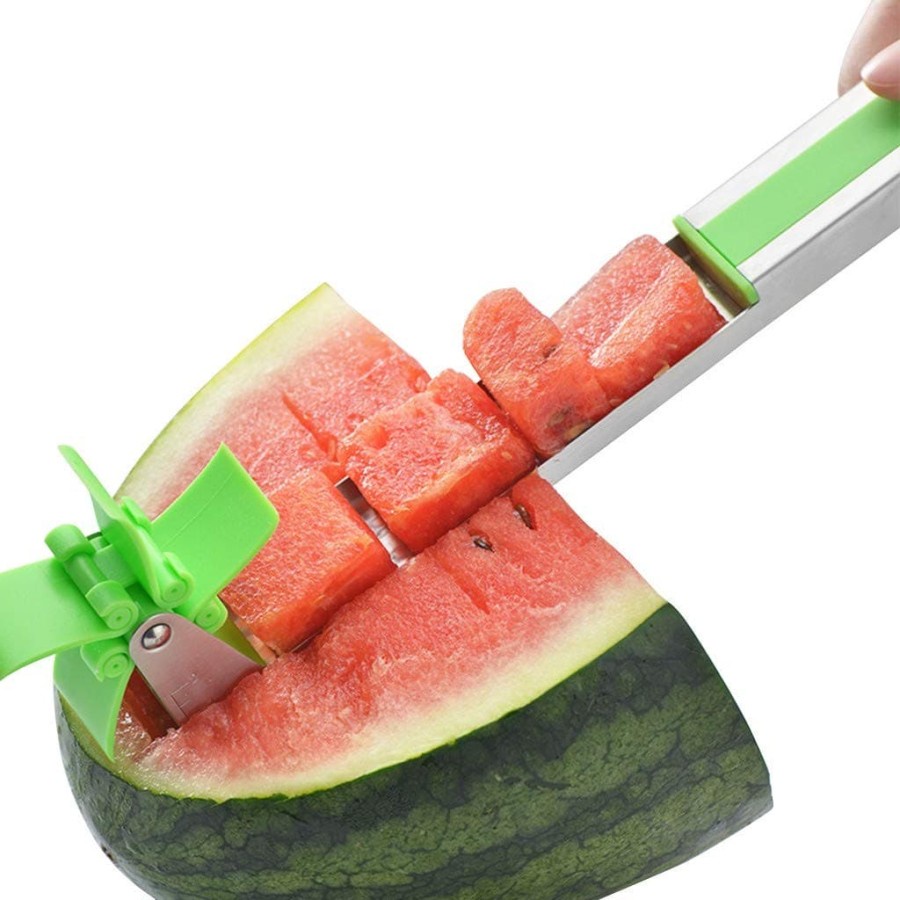 Watermelon Fruit Cutter Alat Pemotong Semangka Melon Pengiris Slicer