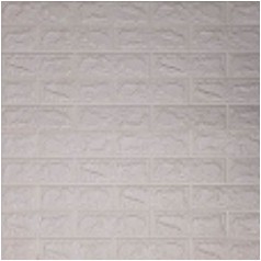 Belikuy COD Wallpaper Dinding Foam 3D Kecil Motif Batu Bata / walpaper dinding Foam U96-WHITE