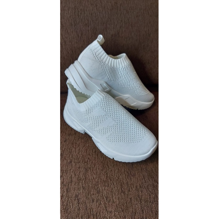 SEPATU ADIVON ORIGINAL WANITA MOTIF RAJUT PUTIH