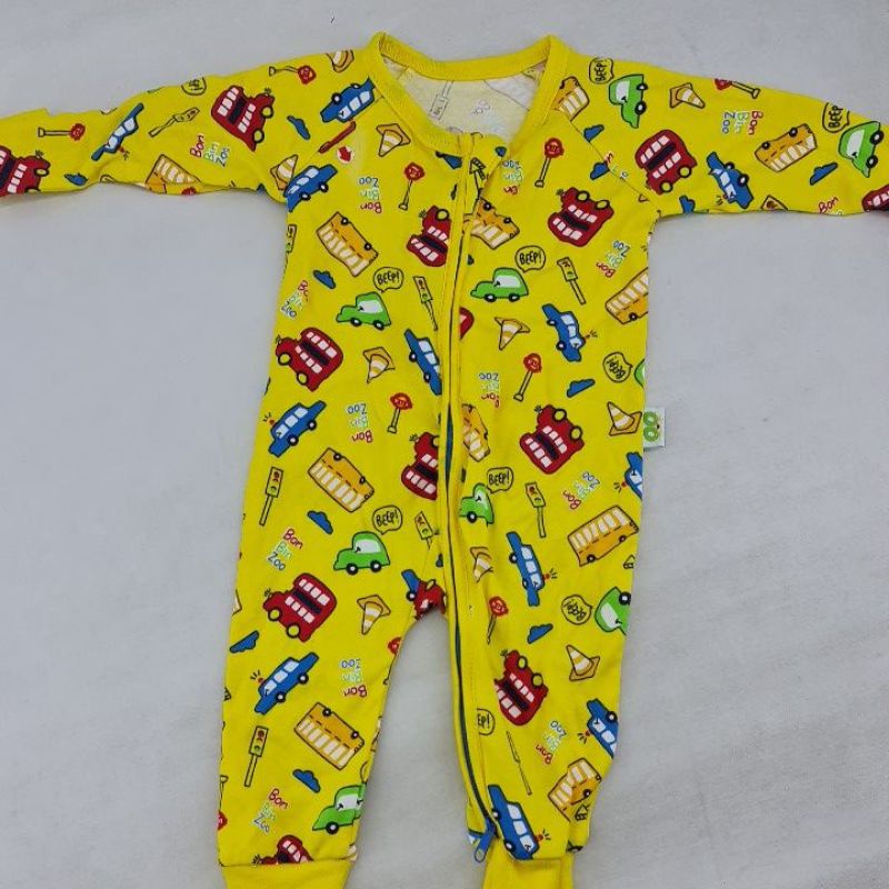 Baju Bayi Murah sleepsuit murah romper baby - DEFECT SALE-Sleepsuit Bus