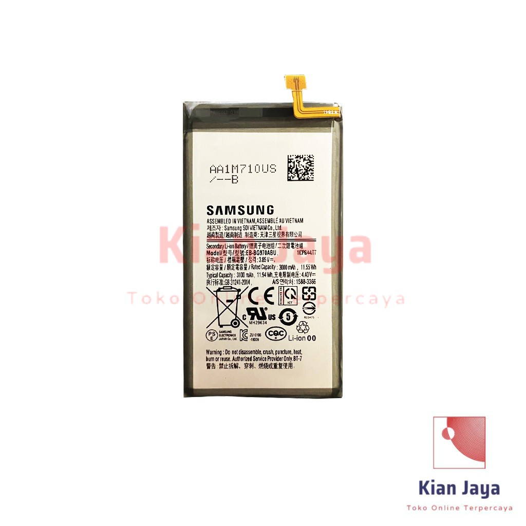 Baterai Samsung Galaxy S10 Edge G970 Original OEM Batre Batrai Battery Hp EB-BG970ABU Ori