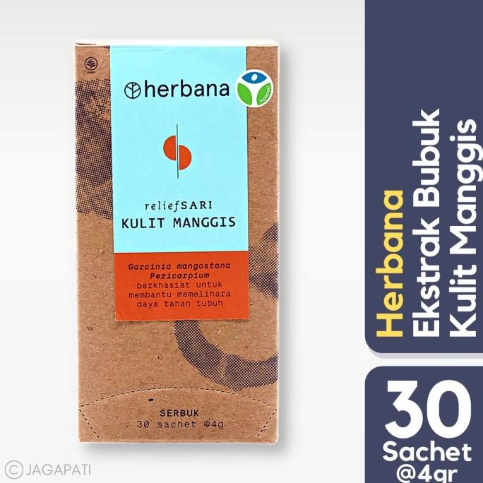 

Herbana Relief Sari Powder Kulit Manggis - Isi 30 Sachet @4g