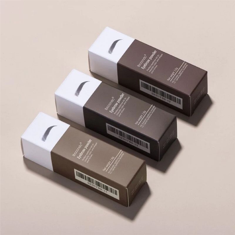 Ibcccndc Eyebrow Powder Stempel Alis Waterproof dan Tahan lama Model Cetakan