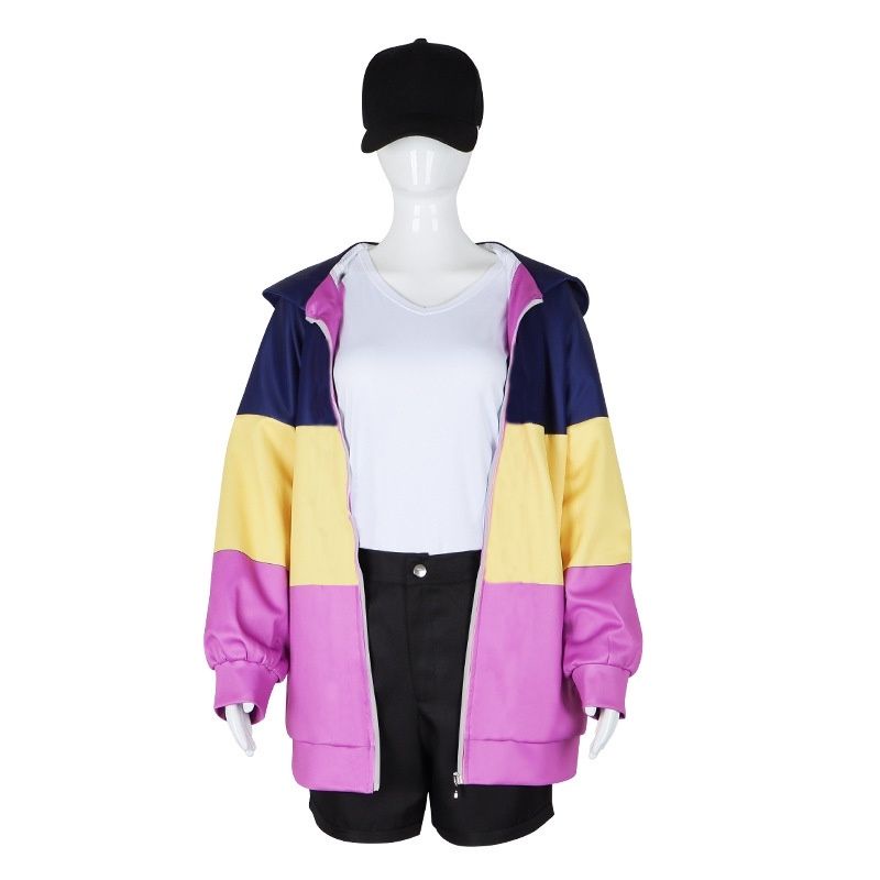 S - XXXXXXL(6XL) Zip Hoodie Resleting Mix Warna 3 Colors OVERSIZE (BISA CUSTOM/ BEBAS MIX WARNA) Jaket Tsukimi Eiko Paripi Jacket Jumper FLEECE Kombinasi BIGSIZE Jumbo Unisex Boy Girl Kostum Cosplay Anime Koumei Komei Ya boy Kongming