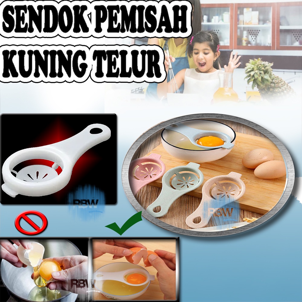 Alat Pemisah Putih dan Kuning Telur (Egg White Separator) Sendok Pemisa Kuning Telor