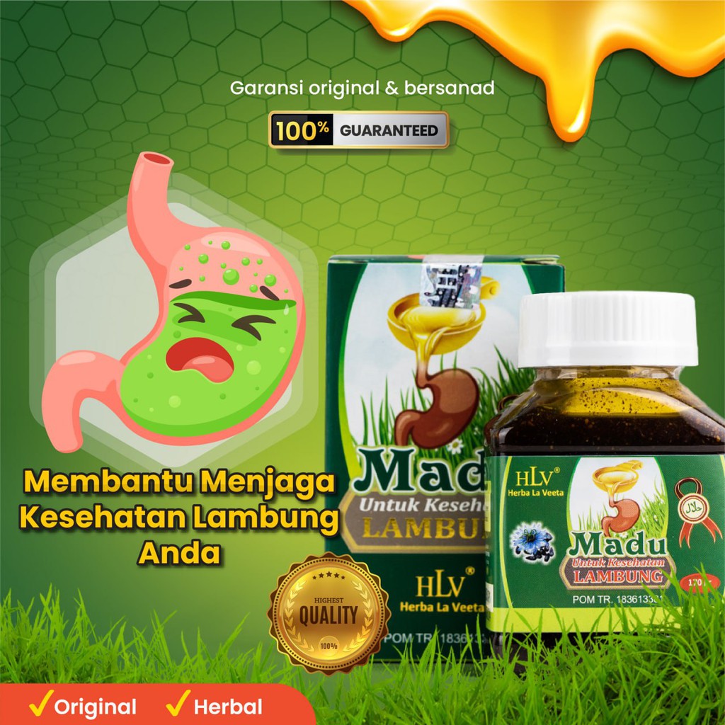 Madu Lambung herbal obat alami maag dam asam lambung 100% Original HLV