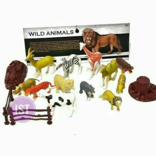 mainan anak Figure Wild Animal Toob